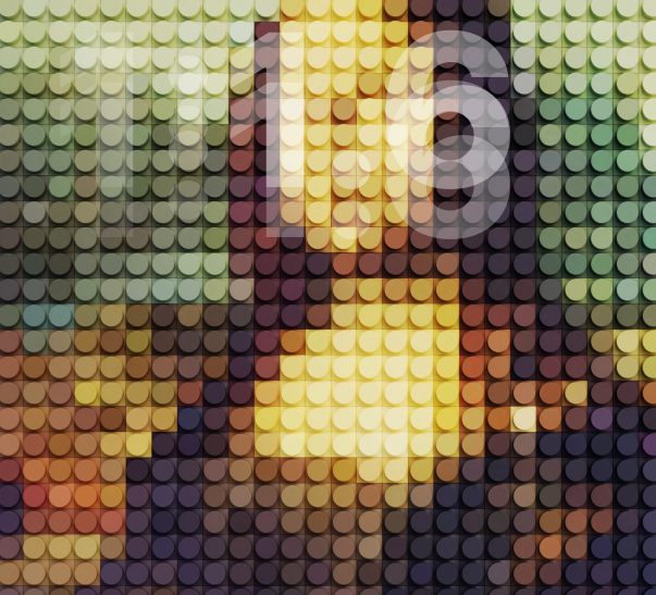 Monalisa com ilustração da Sequência de Fibonacci - Representando a proporção áurea em nossos projetos
